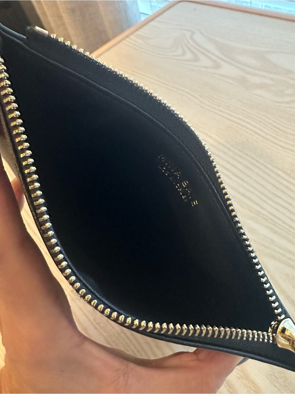 Mina Baie Large Lijah Wallet Black Leather — image 4 of 5